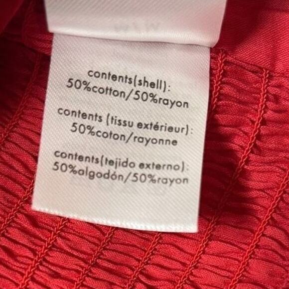 WeWoreWhat Womens Y2K Solid Obe Ruby Coco Crop Top Blouse Medium New - Picture 9 of 16